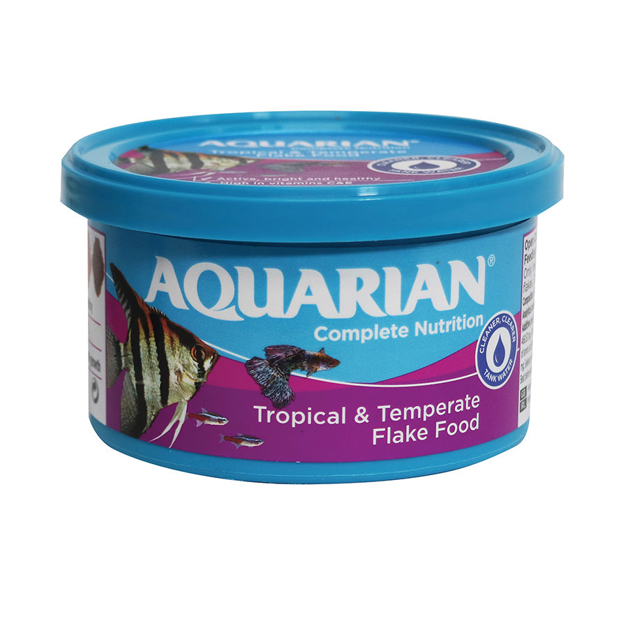 Aquarian Tropical & Temperate Fish Flake Food – Complete Daily Nutrition
