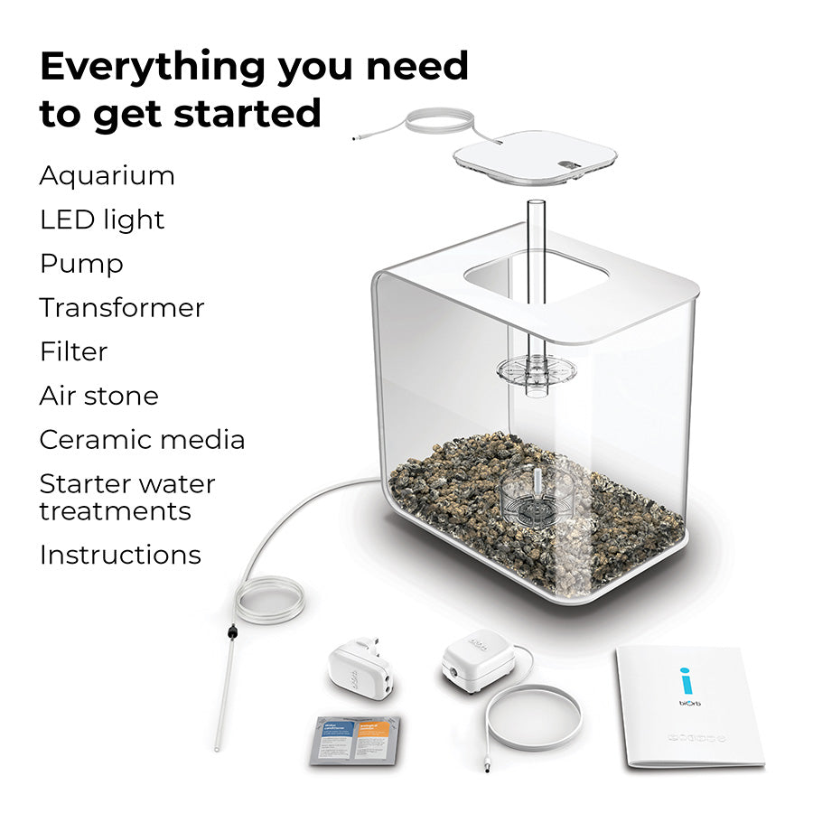 biOrb Flow LED Aquarium 30L | Modern Acrylic Fish Tank with 5-Stage Filtration