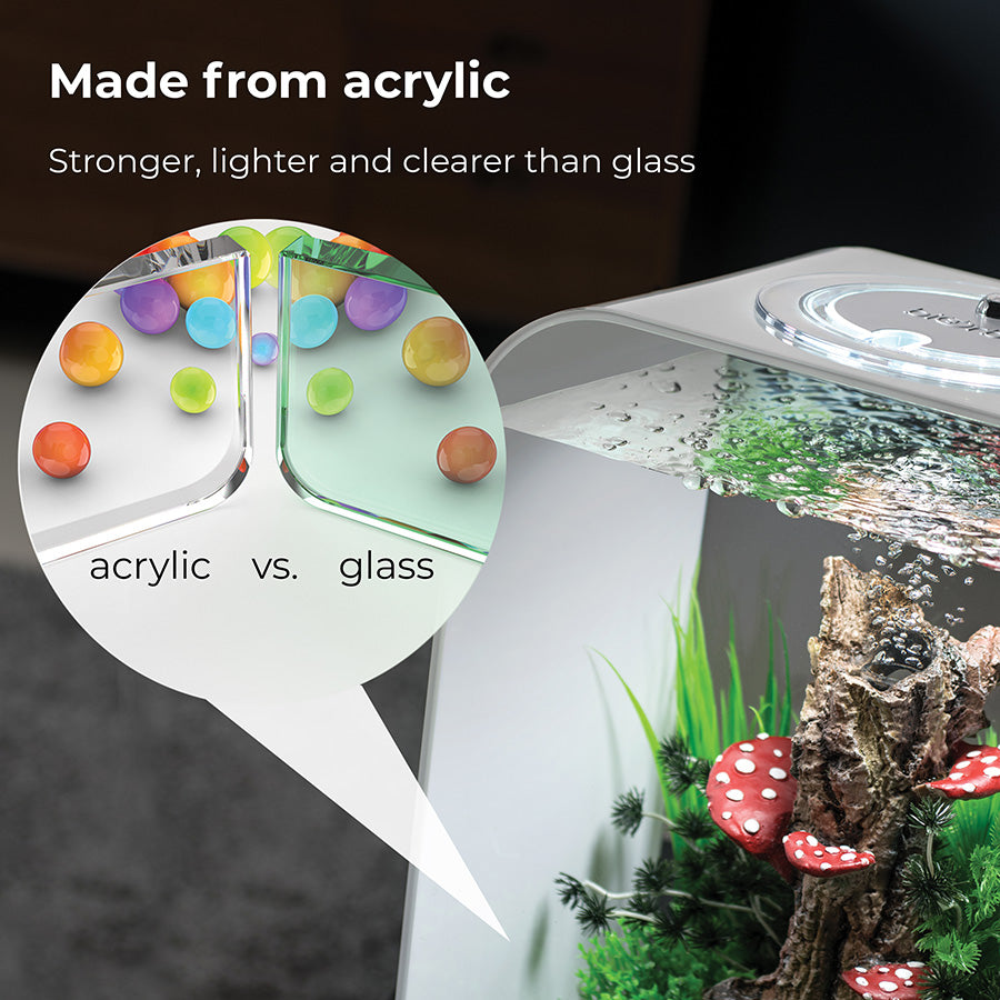 biOrb Life LED Aquarium Pure 15L | Premium Acrylic Fish Tank with 5-Stage Filtration