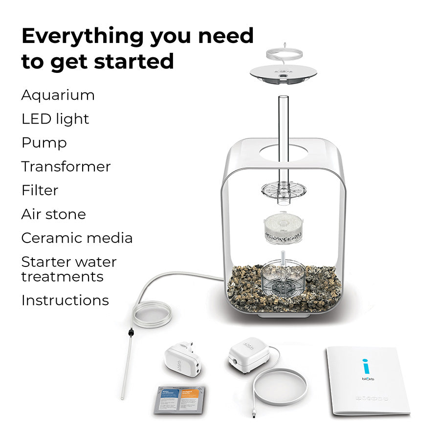 biOrb Life LED Aquarium Pure 15L | Premium Acrylic Fish Tank with 5-Stage Filtration