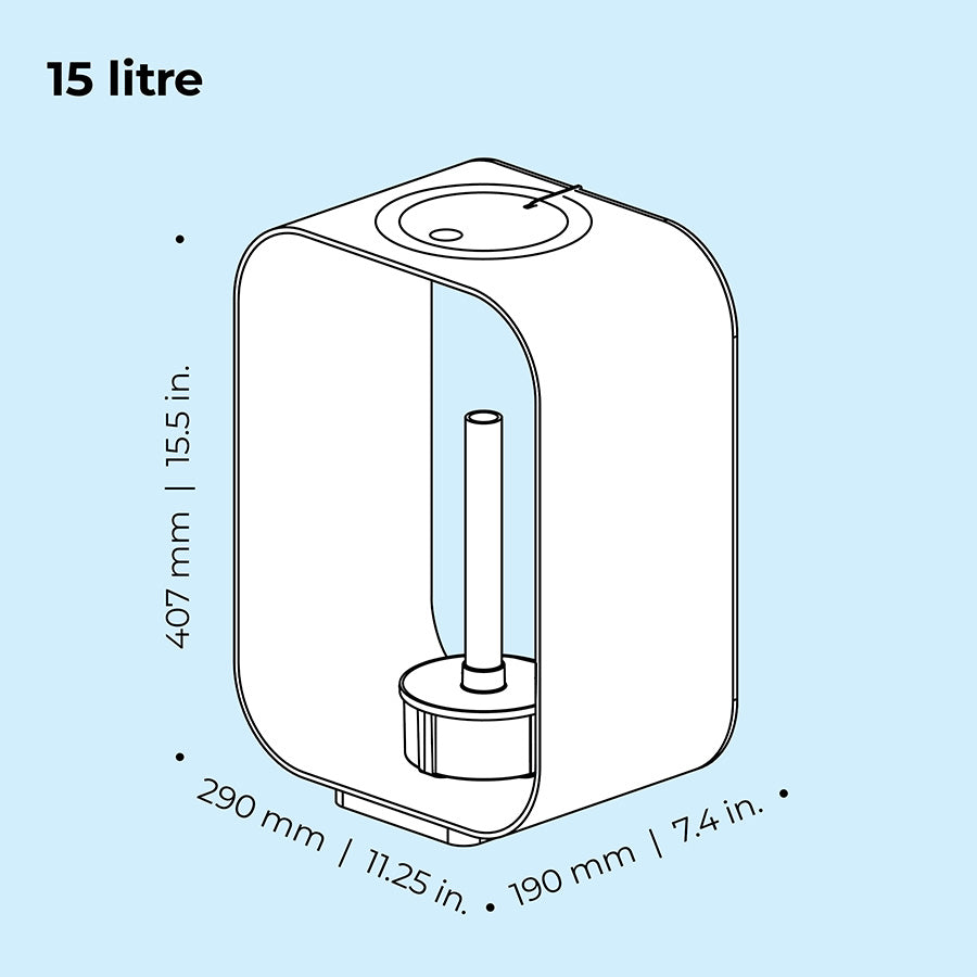 biOrb Life LED Aquarium Pure 15L | Premium Acrylic Fish Tank with 5-Stage Filtration