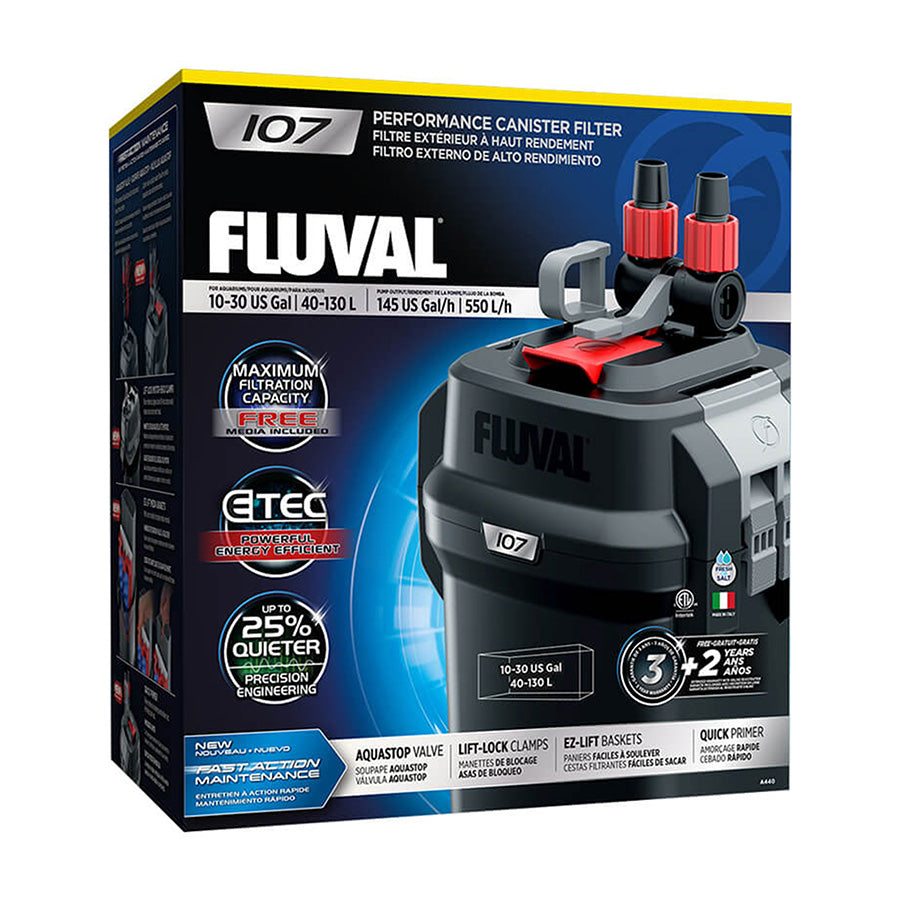 Fluval External Filter for Aquariums | 07 Series Canister Filter with Multi-Stage Filtration