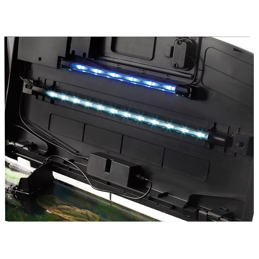 Love Fish Panorama Aquarium Black 40L | LED Fish Tank Starter Kit