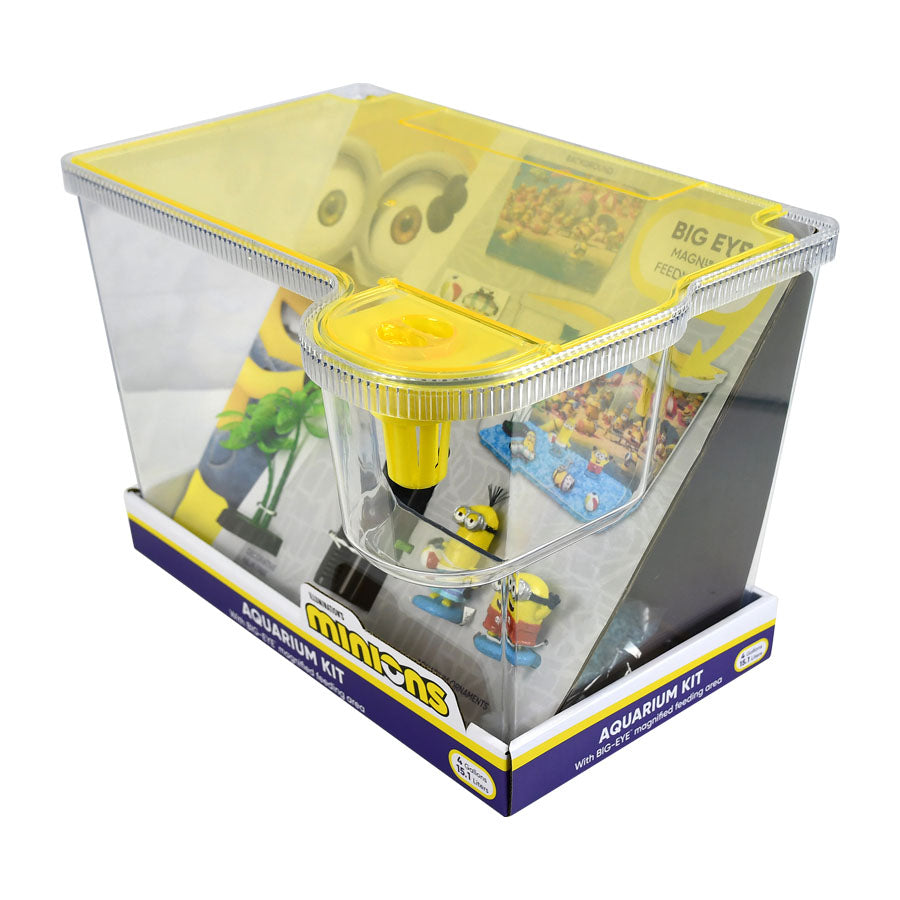 Minions Big Eye Aquarium Kit 15L | Fun Character Fish Tank Starter Set