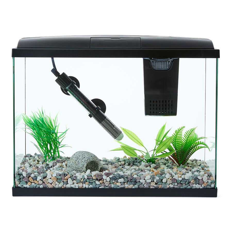 Love Fish Betta Aquarium 22L Black | Complete Tropical Fish Tank Kit