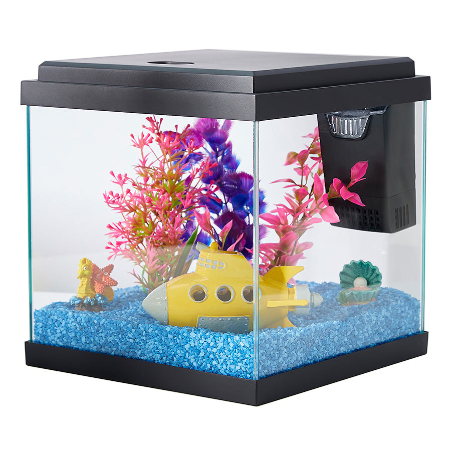 Aqua Town Kids Aquarium 15L | Complete LED Starter Fish Tank Kit