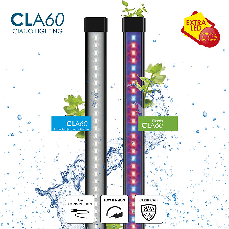 Ciano Aqua 60 LED Aquarium White 58L | Complete Tropical Fish Tank Kit
