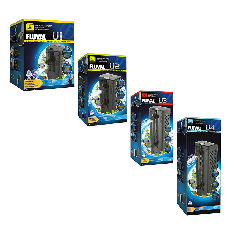 Fluval U Underwater Aquarium Filter | 3-Stage Internal Filter for Freshwater & Marine Aquariums
