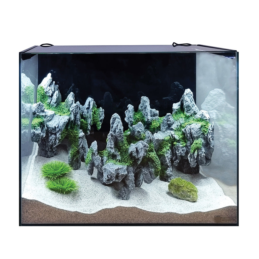 Aqua One AquaLume Aquarium Set | LED Glass Fish Tank with Internal Filter