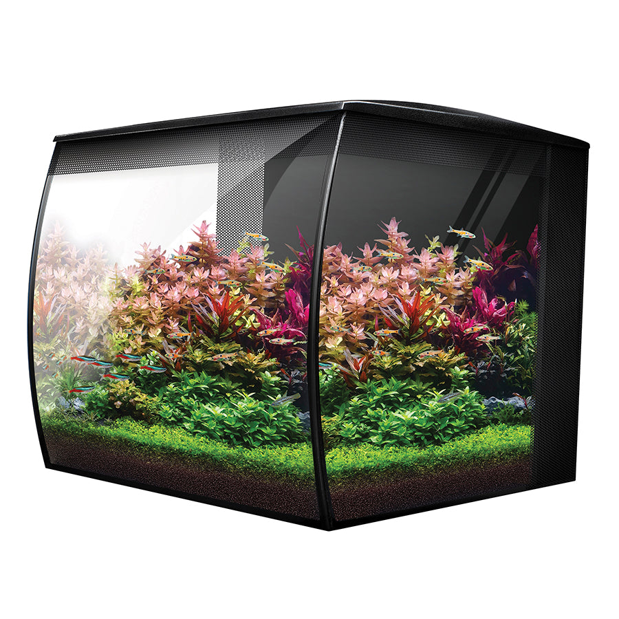 Fluval Flex 2.0 Aquarium Kit | Modern Curved Glass LED Fish Tank